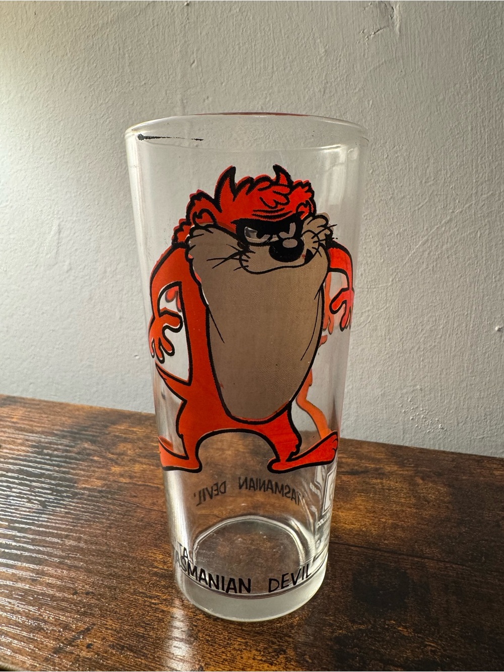 Vintage 1973 Looney Tunes Tasmanian Devil Pepsi Collectors Glass